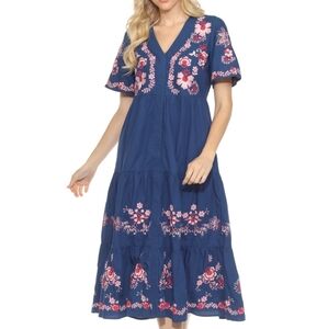 Jade Johnny Was Allegra Midi Dress